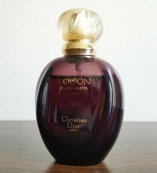 1998 Vintage Christian Dior Poison Edt Spray 50 Ml/1.  7 Oz 90 Full