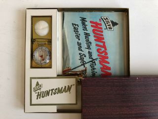 Vintage Silva Huntsman Compass With Box,  Made In Sweden
