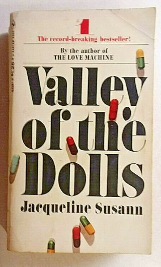 Valley Of The Dolls By Jacqueline Susann Vintage 1968 Bantam Paperback