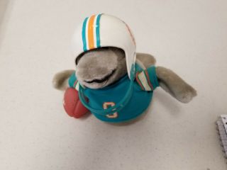 Vintage 1983 Miami Dolphins Nfl Huddles Mascot Plush Tudor Games Marino