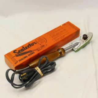 Vintage Sealector Adjustable Heat Sealing Deluxe Tacking Iron