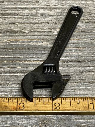 Vintage Proto Los Angeles 4” Baby Adjustable Wrench Black Finish