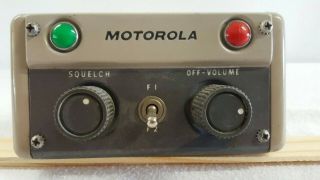 Vintage Motorola 2 - Way Radio 2 Frequency Control Head.