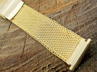 Pride Vintage Stainless Steel Watch Band 16mm - 19mm Sliding Clasp Pre - Owned