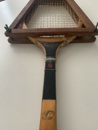 Vintage Antique Harry C.  Lee Wood Tennis Racket Racquet.  Professional Model.  Nyc