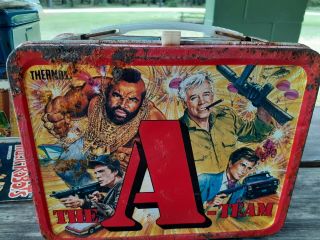 Vintage 1983 The A - Team Metal Lunch Box See Pictures Please