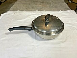 Vintage Kitchen Craft 1 1/2 Qt Pot & Lid 5 Ply Multi Core Stainless Steel