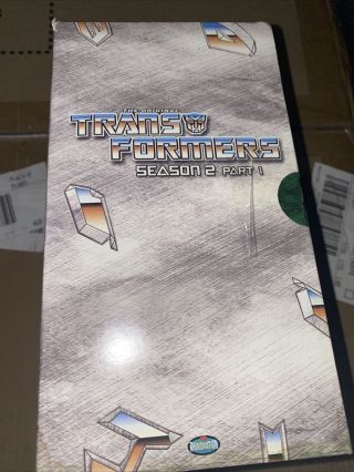 Vintage Transformers Season Two Part 1 Set Box Set [VHS],  VHS,  Tape On Box 2