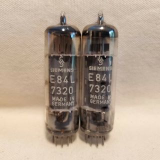 Vintage Pair (2) Siemens - Germany El84/6bq5/7189 Amplifier Tubes Fisher