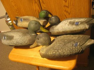 Four Vintage Duck Decoys Made For Carry Lite Made In Italy