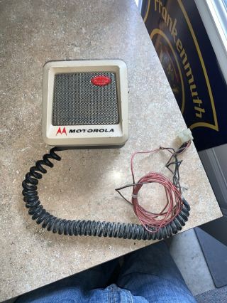 Great Vintage Motorola Police Fire Ems Radio Transistorized Power Voice Speaker