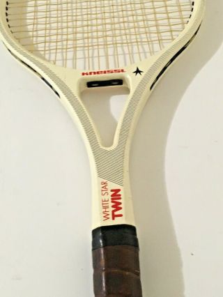 Vintage Kneissl White Star TWIN Made in Austria Tennis Racquet Grip size 4 1/2 3