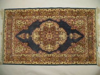 Vintage Islamic Caucasian Hand Woven Wool Prayer Rug Fringe Red Blue Browns Nr