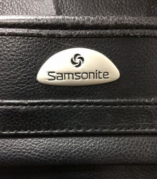 Vintage Samsonite Briefcase And Computer Bag Black Vinyl With Multiple Storage