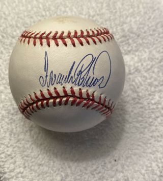 Frank Robinson Autographed Signed Vintage Oal Baseball Baltimore Orioles Reds