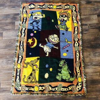 Vintage Northwest Company Rugrats Viacom Tapestry Throw Blanket