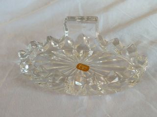 Vintage Fostoria American Glass Made In Usa Matcholder Ashtray