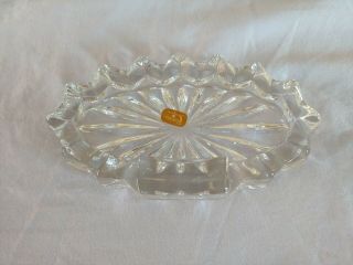 Vintage Fostoria American Glass Made In USA Matcholder Ashtray 3
