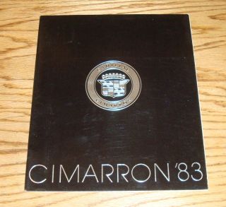 1983 Cadillac Cimarron Deluxe Sales Brochure 83