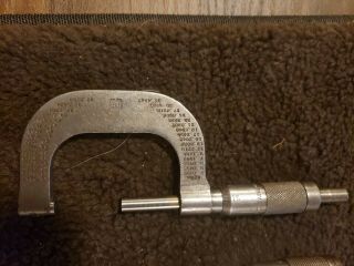 Vintage Brown & Sharpe Micrometer Caliper 0 - 1 Inch.  0001” no.  13 2