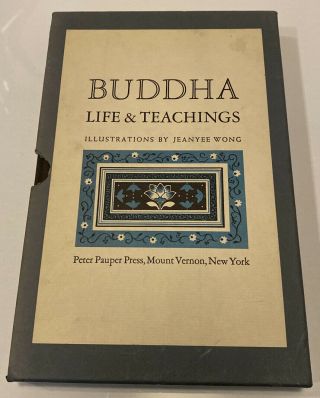 Vintage:: Buddha: His Life And Teachings Wong [peter Pauper Press] Slipcase
