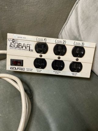 Vintage Tripp Lite Isobar Isolated Ib - 6 6 Outlet Noise Filter Surge Suppressor