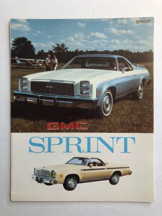 1977 Gmc Sprint Truck Sales Brochure 77 Collectable