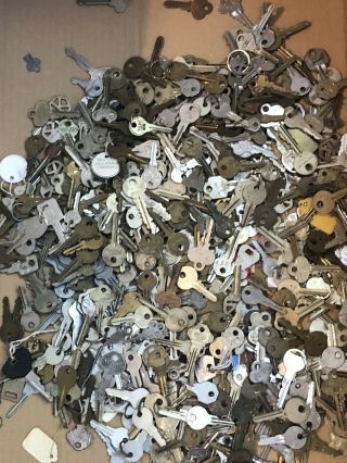 9 Lbs Pounds Vintage Brass & Steel Skeleton Keys Steampunk Old Flat Collectible
