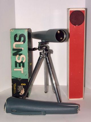 Vintage Bausch & Lomb Balscope 20 Spotting Scope/telescope W/ Tripod And Boxes