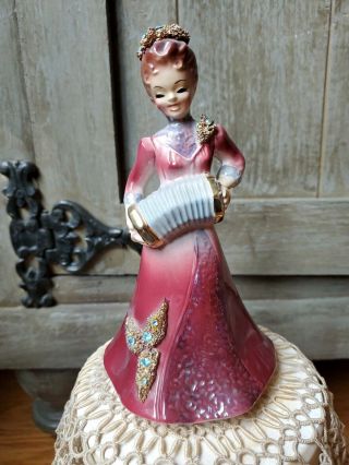 Rare Vintage Josef Originals California Figurine Mama With Accordion