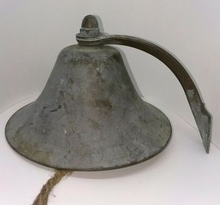 Vintage Large Cast Brass/bronze Ships Bell Ship Boat Nautical Maritime Heavy