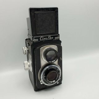 Vintage Ciro - Flex Rapax Model E TLR Twin Lens Camera - F3.  5 85mm Lens Wollensak 2