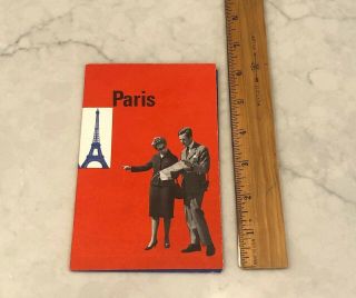 Set of 2 VINTAGE Travel Maps of Paris,  France (Circa 1962). 2