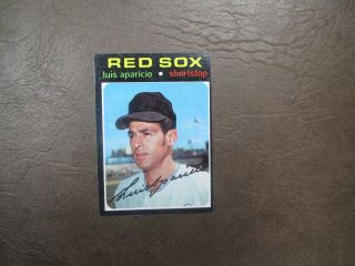 1971 Topps Luis Aparicio High Number Baseball Card 740 Vintage