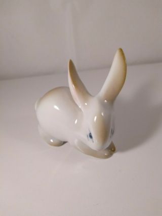Zsolnay Rabbit Bunny Vintage Handpainted Porcelain Figurine