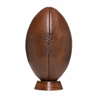 Vintage Leather Rugby Ball (plinth Not),  Men 