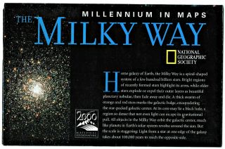 ⫸ 1999 - 10 October Millennium In Maps Milky Way National Geographic Map