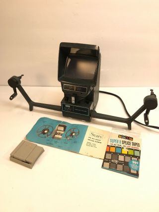 Vintage Sears Du - All Eight 8mm Film Motorized Editor Viewer