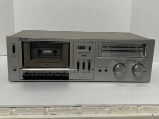 Vintage Sharp Rt - 10 Stereo Cassette Deck -