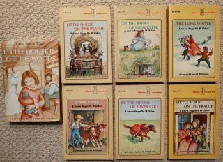 Little House On The Prairie - 7 Book Set - Vintage - Laura Ingalls Wilder