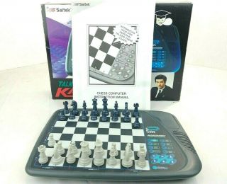 Vintage 1996 Saitek Talking Coach Kasparov Talking Chess Computer Complete 2