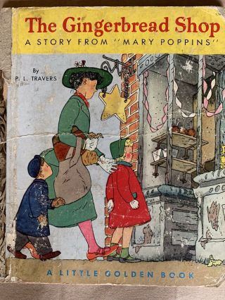 Vintage Little Golden Book The Gingerbread Shop 1952 126 Mary Poppins Story