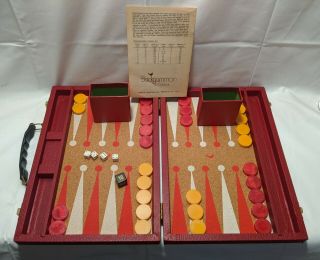 Vintage Cardinal Crisloid Bakelite Catalina Backgammon Game Set