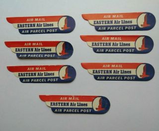 Vintage Eastern Airlines Air Parcel Post Stickers/stamps 1950 
