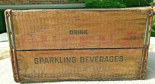 Vintage Large Queen - O Sparkling Beverages Wood Crate,  Sol Lenzner,  Buffalo Ny