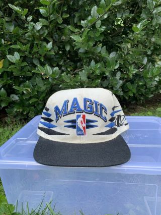 NBA Orlando Magic Men ' s Vintage 90s Logo Athletic Snapback Hat Cap - FAST SHIP 2