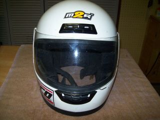 Vintage Kart M2r Racing Helmet With Flip Visor