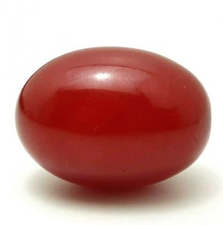 Vintage Cherry Amber Bakelite Faturan Komboloi Tesbih Loose Necklace Bead 8.  7g