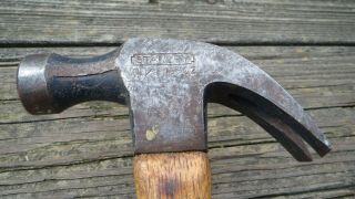 Vintage Stanley No.  101 1/2 16 oz.  Claw Hammer. 3