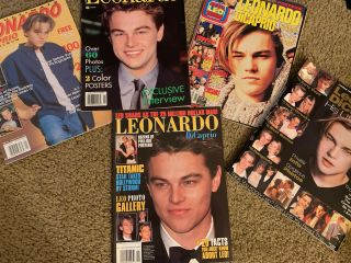 Vintage Leonard Di Caprio Magazines (fold Out Posters)